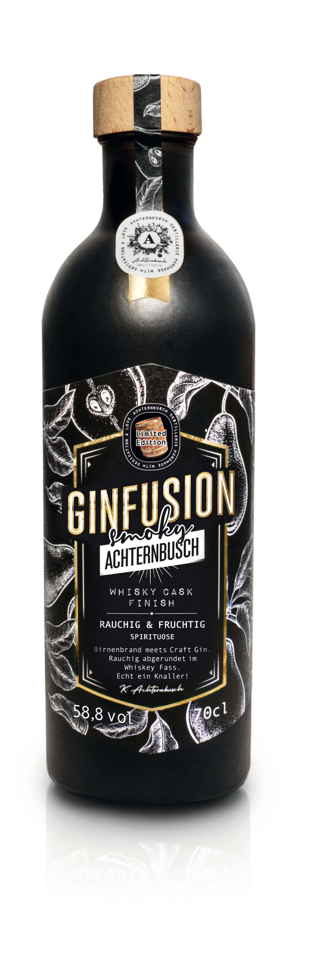 Achternbusch Ginfusion Smoky | Islay Cask Finish | Cask Strength | 58,8% Vol. | 70cl